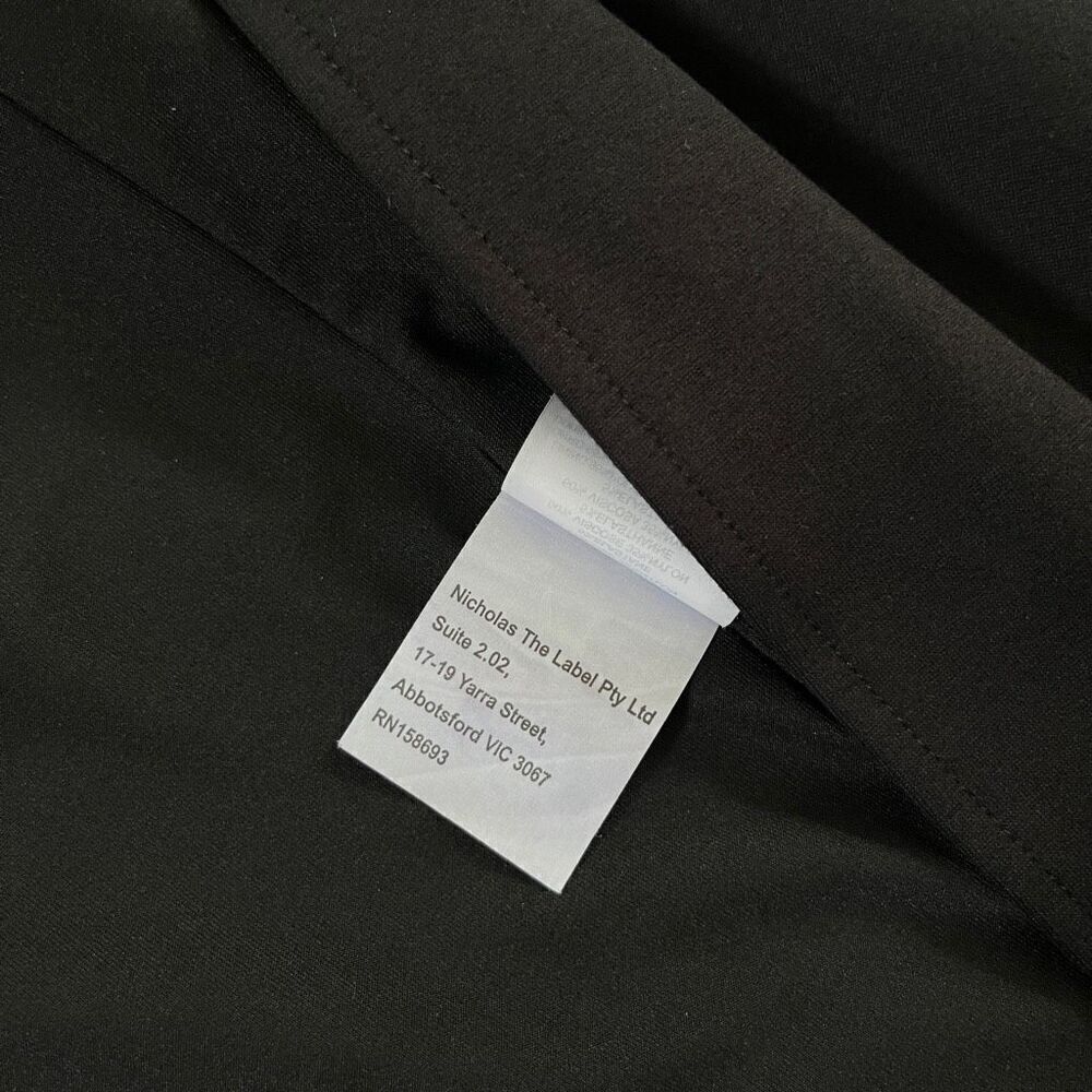 NICHOLAS Tena Deep V Sweetheart Gown in Black - Picture 10 of 10